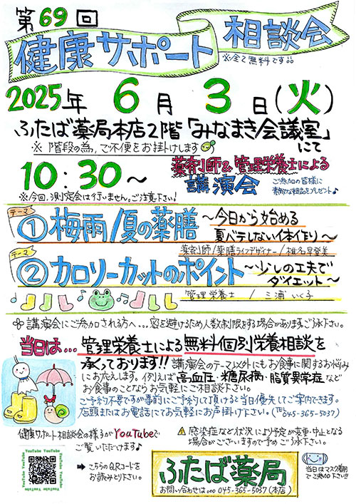 第69回健康サポート相談会「講演会」