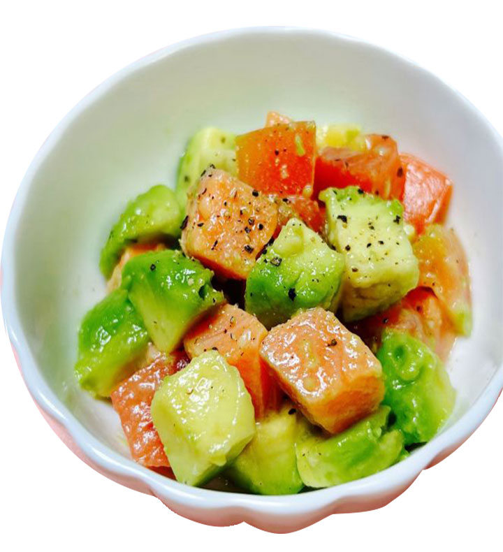 アボカドとサーモンのさっぱりサラダ