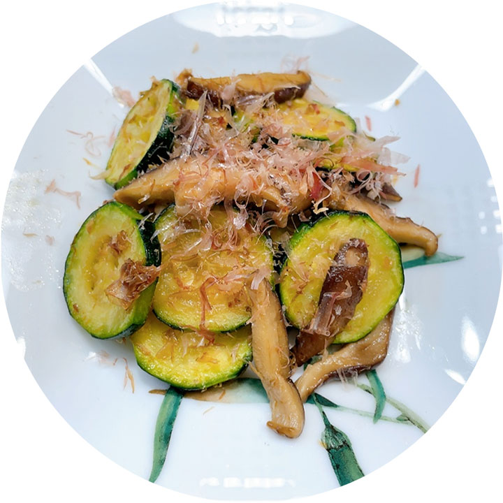 ズッキーニのおかか炒め