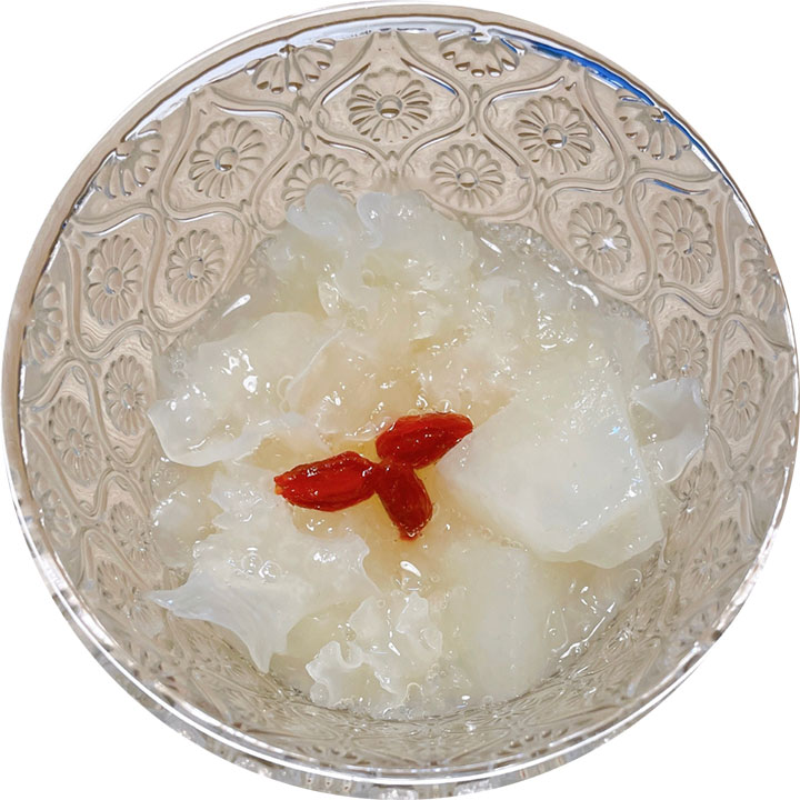 白きくらげと梨のコンポート